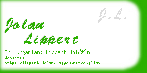 jolan lippert business card